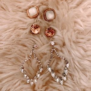 Classy earrings (Set of three pairs)